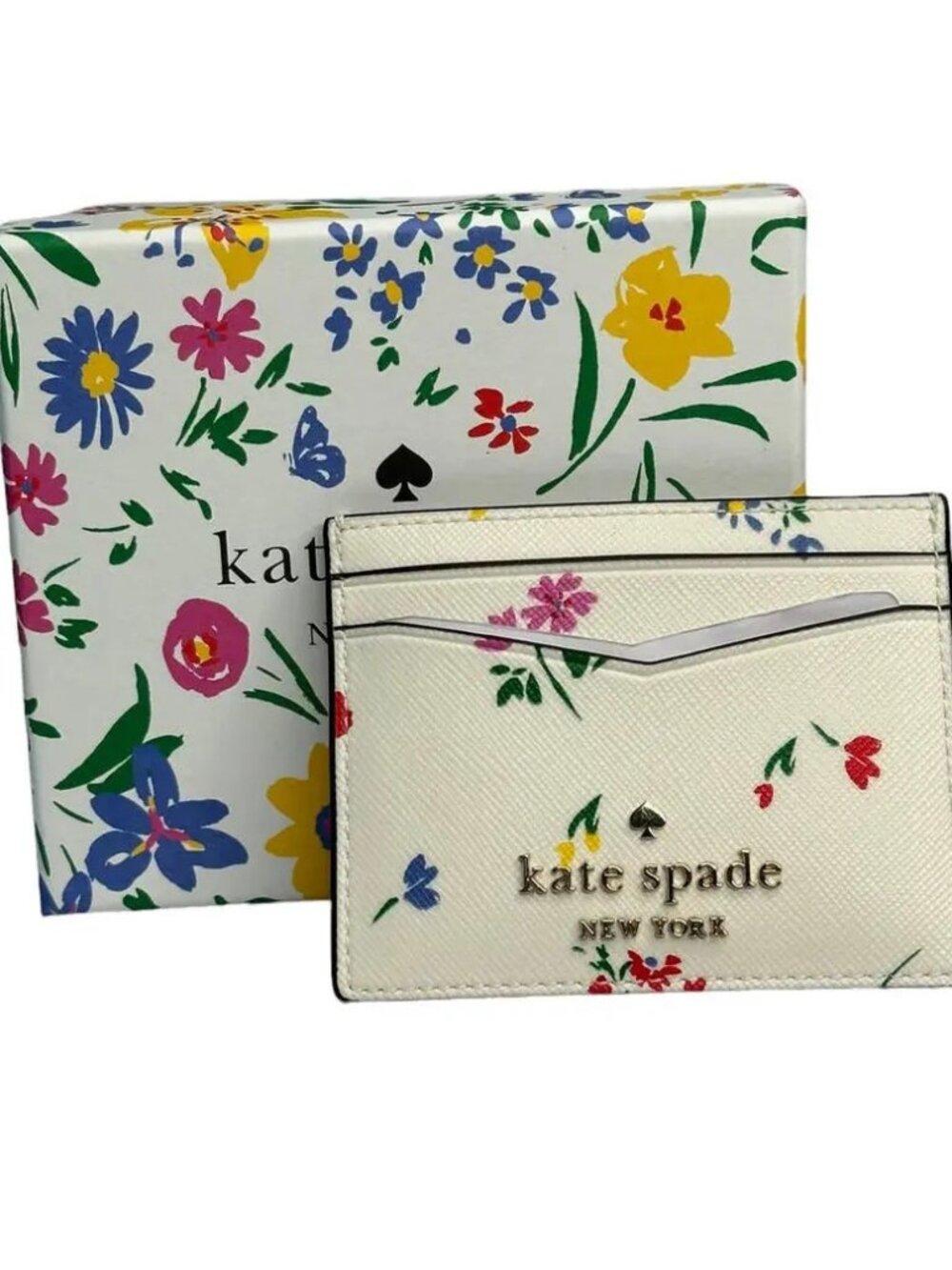 KATE SPADE Staci Garden Bouquet Boxed Small Card Holder